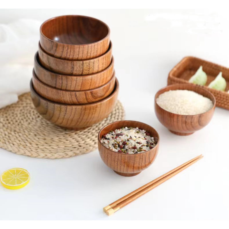 Handcrafted Natural Timber Dining Bowl for Kitchen & Tableware Retail