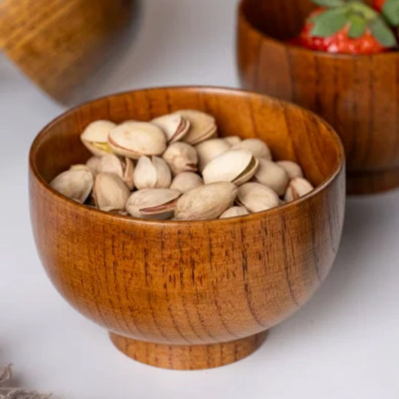 Handcrafted Natural Timber Dining Bowl for Kitchen & Tableware Retail