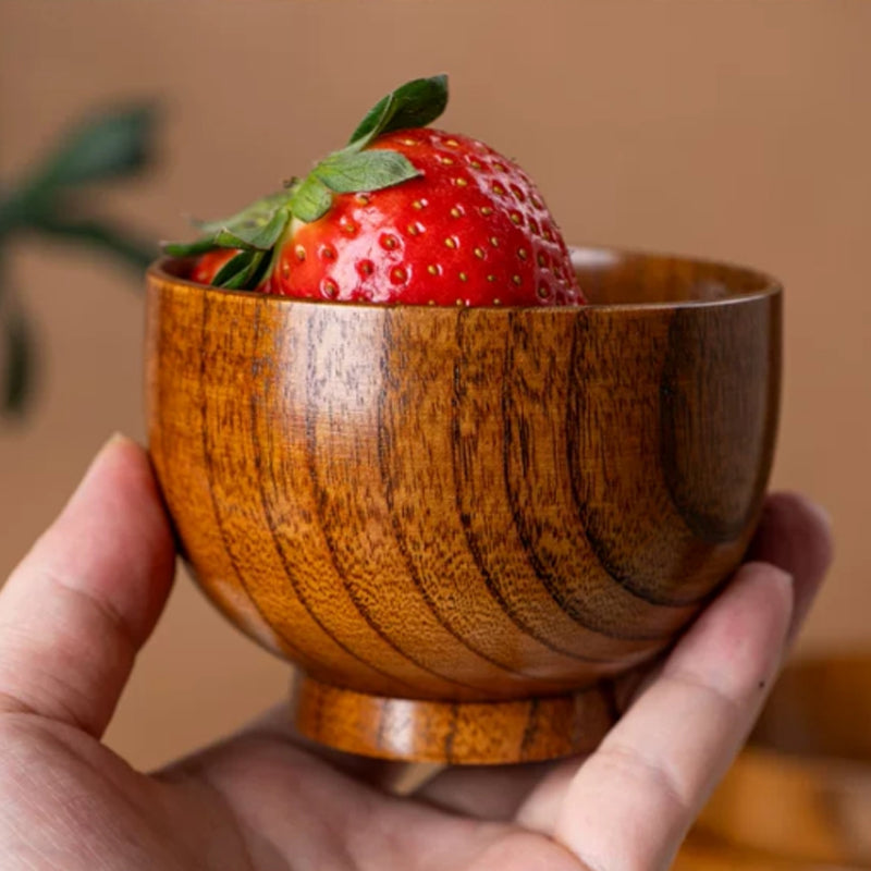 Handcrafted Natural Timber Dining Bowl for Kitchen & Tableware Retail