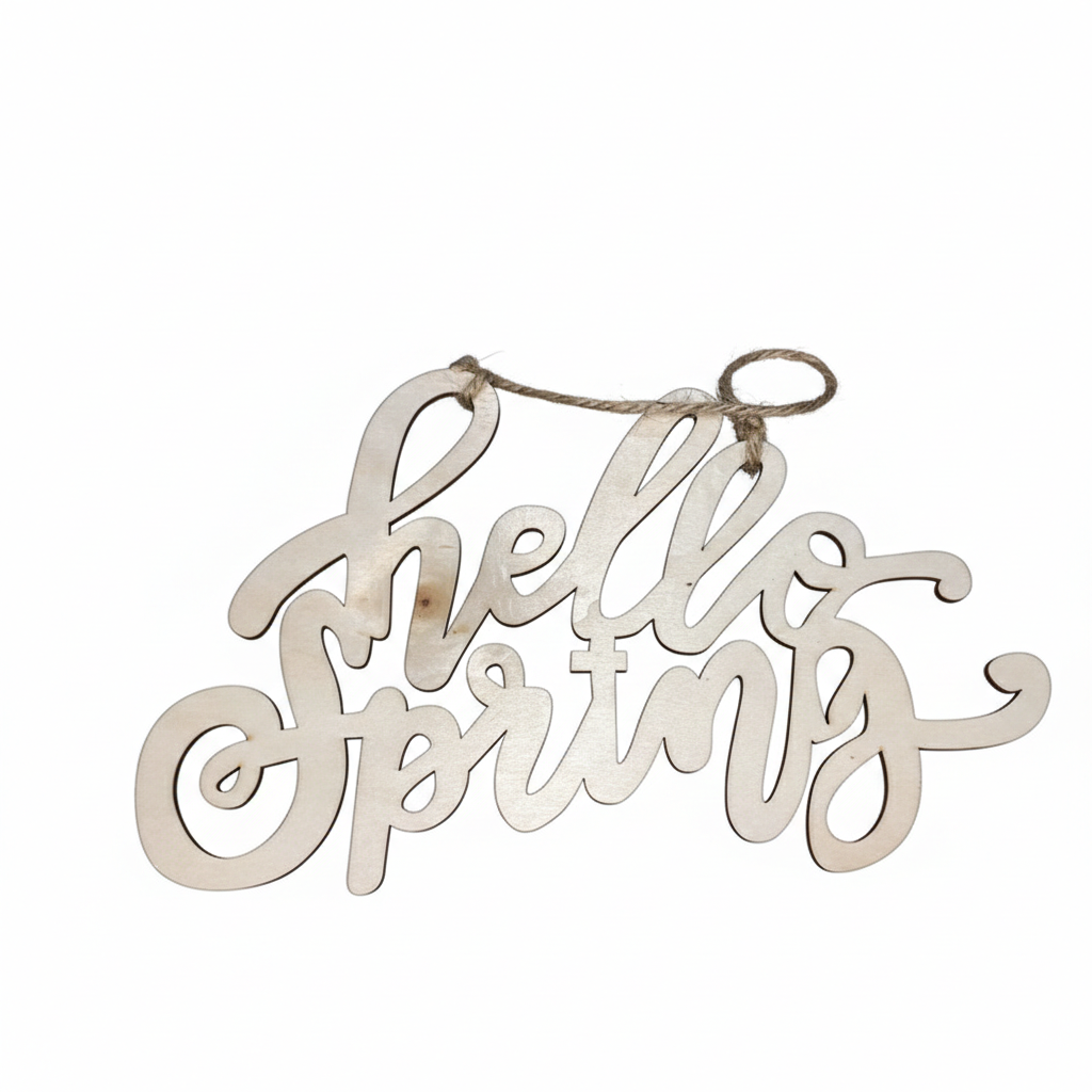 Bulk Personalized Wood Word Cutouts - Connected Script Letter Signs for Home Decor & Events - Factory Direct Custom CNC/Laser Cutting Service