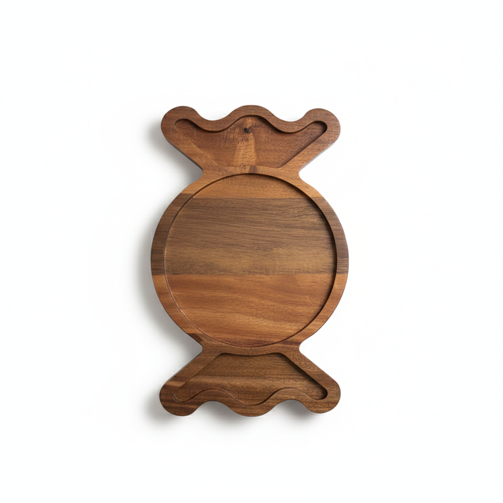 Personalized Christmas Gnome Serving Tray - Customized Wooden Santa Cookie Plate - Handcrafted Holiday Charcuterie Board