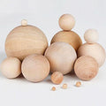 Personalized Wood Ball Lid for Fragrance & Decanters - Natural Unfinished Wooden Spheres for Crafts - High-Quality Custom Sized Wood Balls Factory